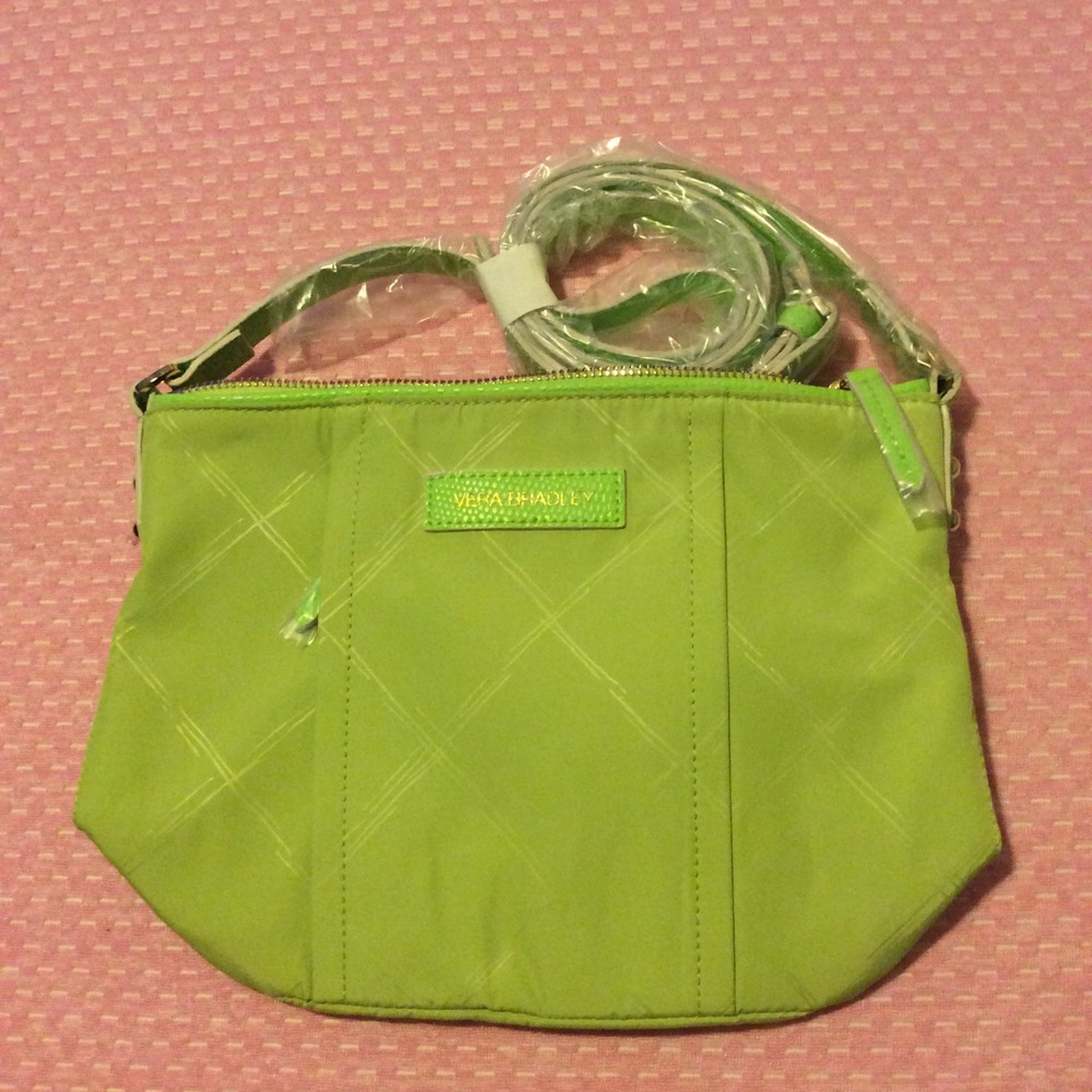 NIP Vera Bradley Preppy Poly Crossbody Bag Citrine